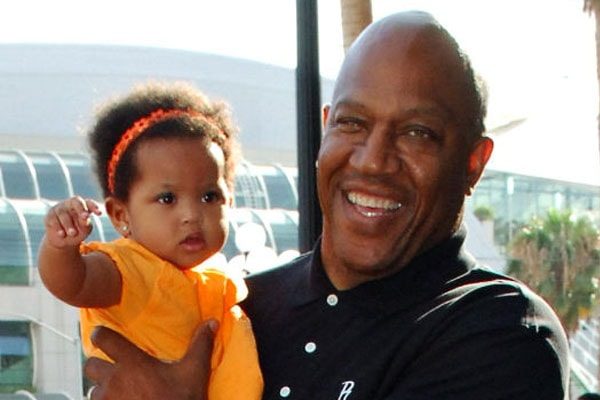 Tommy 'Tiny' Lister with his daughter, Faith.