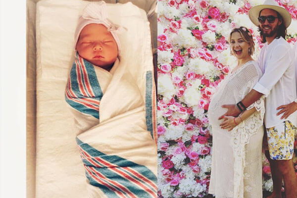 Kate Hudson’s daughter Rani is really a little rosebud. Kate shares her baby girl’s first adorable photo.