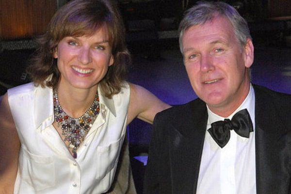 Nigel Sharrock with wife, Fiona Bruce
