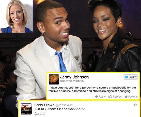 Chris Brown and Jenny Johnson's fight