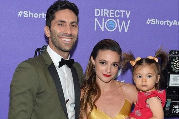 Laura Perlongo attended a red carpet event with her husband and daughter.