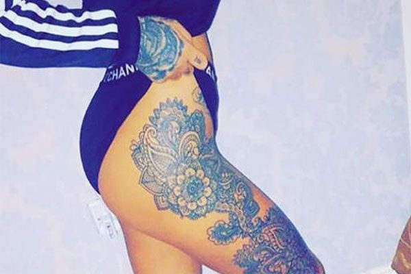Chantelle Connelly's new leg tattoo