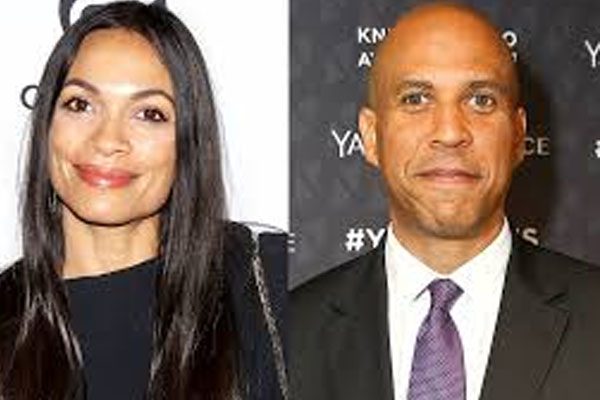 Rosario Dawson with his boyfriend, Cory Booker