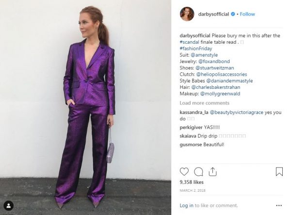 Darby Leigh Stanchfield promoting brands