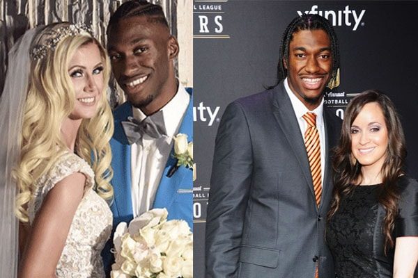 Robert Griffin III and his wife and ex-wife