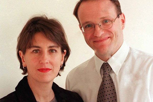 Kirsty Wark with her husband Alan Clements