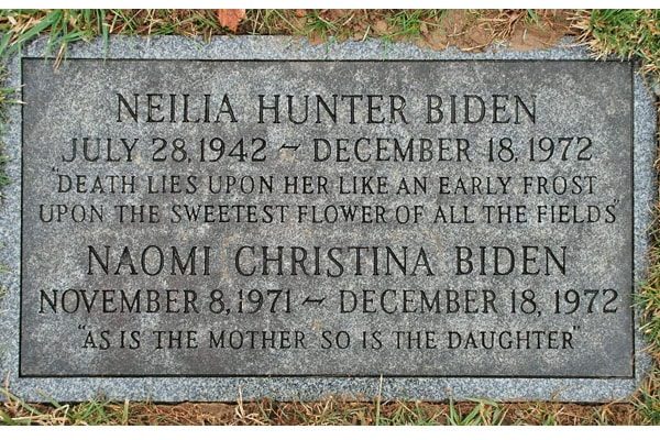 Joe Biden's wife Neilia Biden's grave