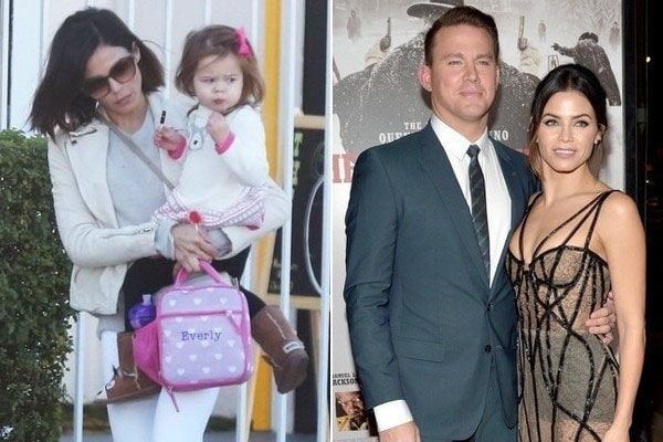 Channing Tatum and his ex wife and daughter