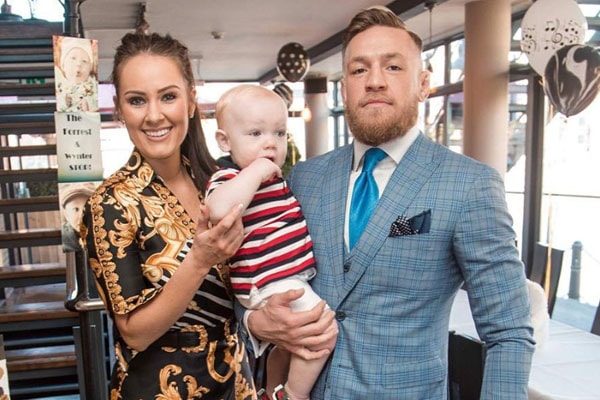 Conor McGregor's girlfriend and child