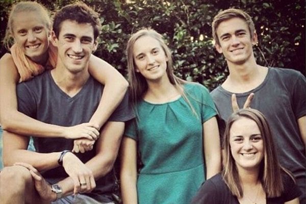 Mitchell Starc and his family
